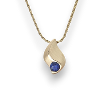 Chevron Turning Leaf 2-sided Pendant
