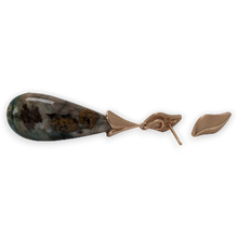 Fossilized Wood Opal Bipetal Drops