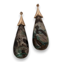 Fossilized Wood Opal Bipetal Drops