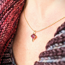 Red Stone Pendant and Earrings